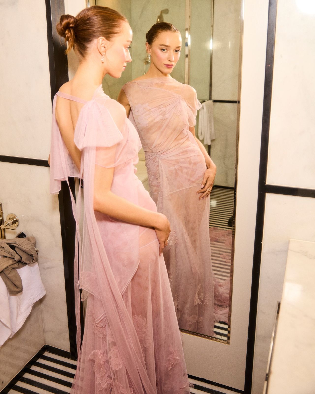 Phoebe Dynevor at Met Gala Photoshoot 2024 May2